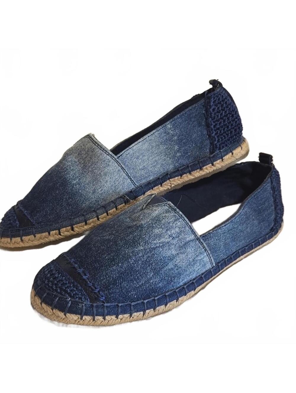 The Sak Ombre Blue Espadrilles with Denim Upper and Jute Sole Size 7